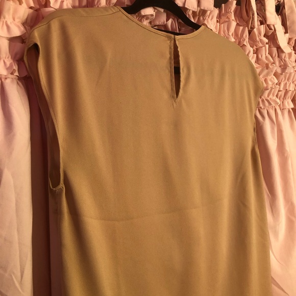 Express Beige Ruched Blouse - Picture 5 of 8